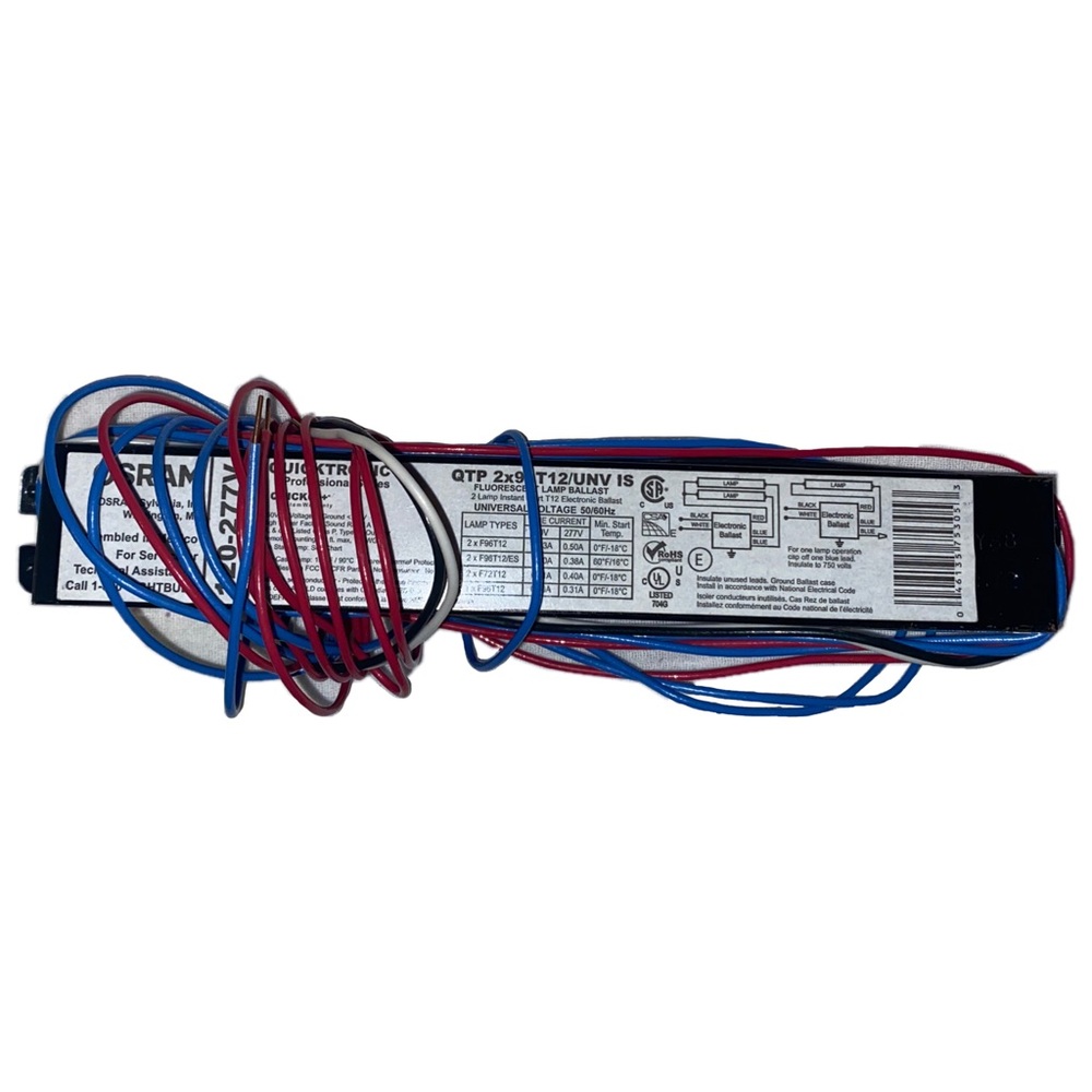 OSRAM QTP2X96T12/UNV IS Electronic Quicktronic Fluorescent Ballast 2 Lamp T12